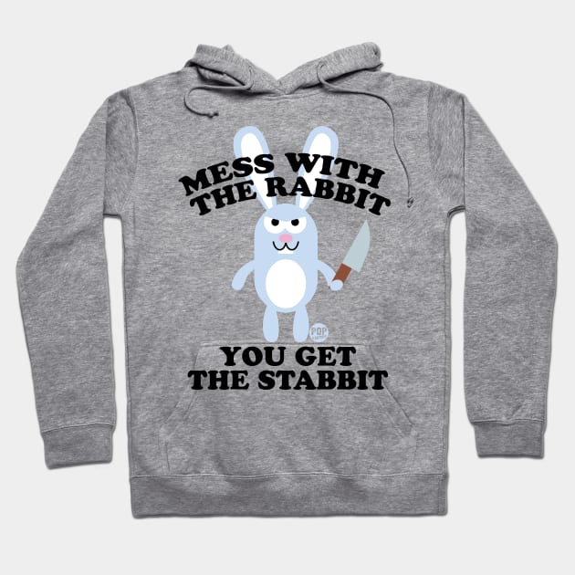 RABBIT STABBIT Hoodie by toddgoldmanart